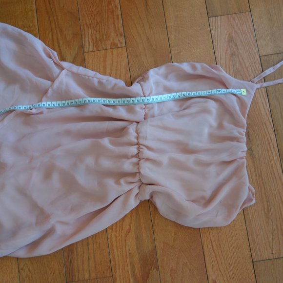 Pink Flowy Summer Layered Shear Overlay Princess Cinderella Dress Size Small - Picture 15 of 16